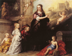 Portrait of Josina Copes-Schade van Westrum and Her Children - c. 1651 by Theodoor van Thulden