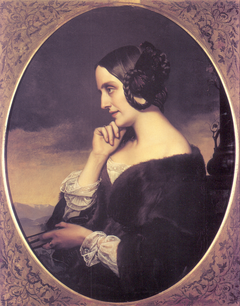 Portrait of Marie de Flavigny, comtesse d'Agoult by Henri Lehmann