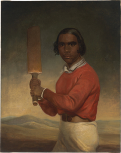 Portrait of Nannultera, a young Poonindie cricketer by John Michael Crossland