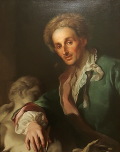 Portrait of sculptor Gottfried Fritsch by Franz Anton Palko