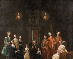 Portrait of Sir Francis Grant, Lord Cullen, and His Family by John Smibert