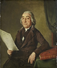 Portrait of the Amsterdam Art Collector Jacob de Vos Senior by Wybrand Hendriks