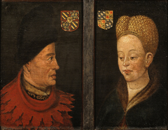 Portraits of John The Fearless and Margaret of Bavaria by Anonymous