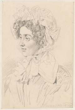 Portret van een dame by Jean Augustin Daiwaille