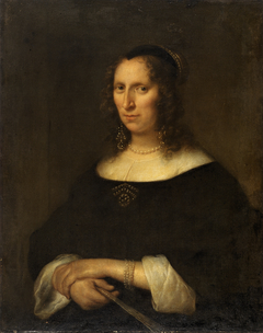 Portret van een vrouw by Govert Flinck