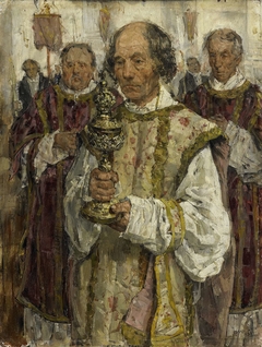 Procession in the Old Catholic Church in The Hague by Isaac Israels