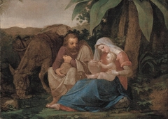 Rest on the flight into Egypt by Philipp Otto Runge