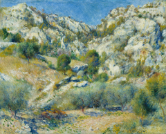 Rocky Crags at L'Estaque by Auguste Renoir