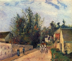 Rue de l'Hermitage near Ennery, Pontoise by Camille Pissarro