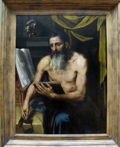 Saint Jerome Meditating by Willem Key