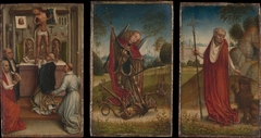 Saint Michael; The Mass of Saint Gregory; Saint Jerome by Master of the Saint Catherine Legend