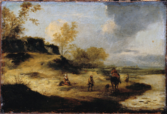 Sandhills with Figure by Anonymous