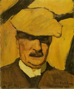 Selbstbildnis mit Sportmütze by Albin Egger-Lienz