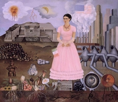 Self-Portrait Along the Border Line Between Mexico and the United States by Frida Kahlo