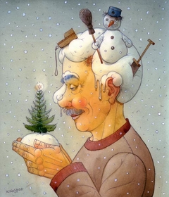 Snowy Winter by Kestutis Kasparavicius