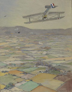 Sopwith Camel Looping by Frank Johnston