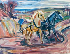 Spring Ploughing by Edvard Munch