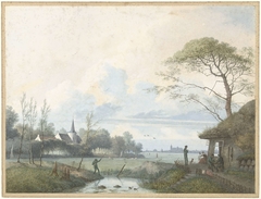 Staande tijger by Charles Edmé Saint-Marcel-Cabin