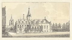 Stadhuis en kerk van Gorinchem by Jan de Beijer