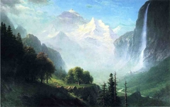 Staubbach Falls, Near Lauterbrunnen, Switzerland by Albert Bierstadt