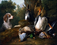 Still Life with Dog and Game by Alexandre-François Desportes