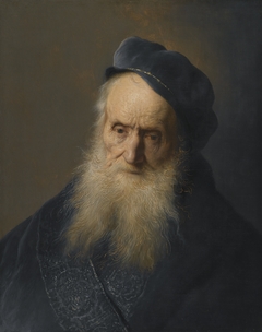 Study of the Head and Shoulders of an Old Bearded Man Wearing A Cap by Jan Lievens