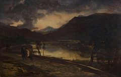 Sunset in Scotland by Edwin Henry Landseer