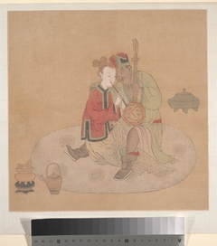 Tartar Officer with Blond Lady Playing Musical Instruments by Anonymous