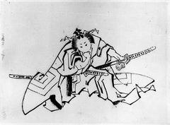 The Actor Danjuro as Shibaraku by Katsushika Hokusai