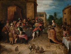 The Banquet of Herod. Salome Presents the Head of John the Baptist by Frans Francken the Younger