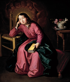 The Child Virgin Asleep by Francisco de Zurbarán