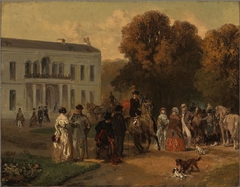 The departure of the riding party by Charles Rochussen