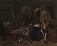 The Drunken Couple by Jan Havicksz. Steen