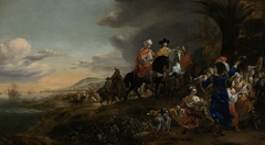 The Dutch Ambassador on his Way to Isfahan by Jan Baptist Weenix