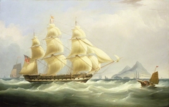 The East Indiaman 'Asia' by William John Huggins