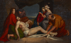 The Entombment by Józef Simmler