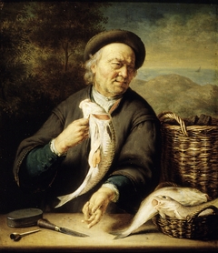 The fish seller by Frans van Mieris the Younger