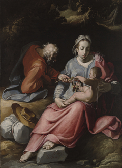 The Holy Family by Cornelis Cornelisz. van Haarlem