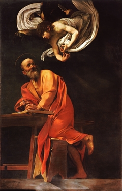 The Inspiration of Saint Matthew by Caravaggio