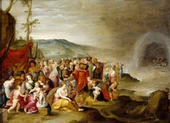 The Israelites after the Crossing of  the Red Sea with Joseph's Corpse in the Tomb by Anonymous