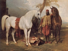 The Mounts of Abd El Kader by Alfred de Dreux