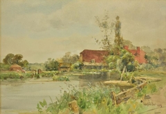 The Old Mill, Romsey, Hampshire by Wilfred Williams Ball