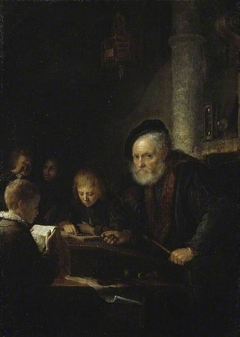 The Schoolmaster by Gerrit Dou