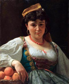 The Sicilian orange seller by Vito D'Ancona