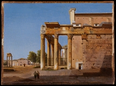 The Temple of Antoninus and Faustina - San Lorenzo in Miranda, Rome by Lancelot Théodore Turpin de Crissé