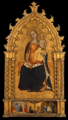 The Virgin and Child; Charity of Saint Nicholas; Crucifixion; Christ and the Samarian Woman by Niccolò di Tommaso