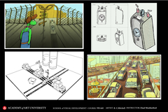 thesis environments presentation board by Brandon Mitchell