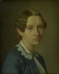 Thomasine Ludvigne Vermehren, f. Grüner, kunstnerens hustru by Frederik Vermehren