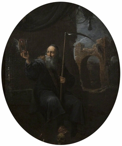 Time as an Old Man with Scythe and Winged Hour-glass by David Teniers the Younger