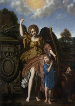 Tobias and the Angel (after Domenchino) by Anonymous